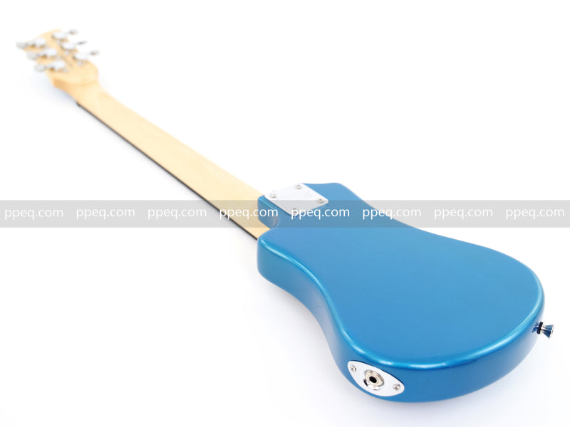 6-String Portable Short-Scale Electric Guitar with Metallic Finish (YMZ-263)