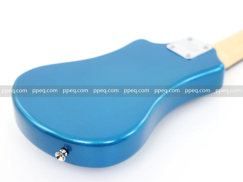 6-String Portable Short-Scale Electric Guitar with Metallic Finish (YMZ-263)