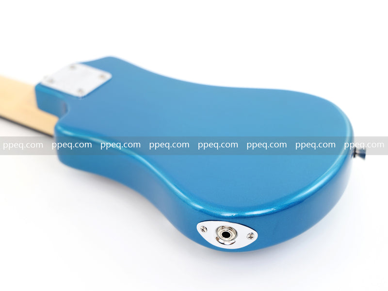 6-String Portable Short-Scale Electric Guitar with Metallic Finish (YMZ-263)