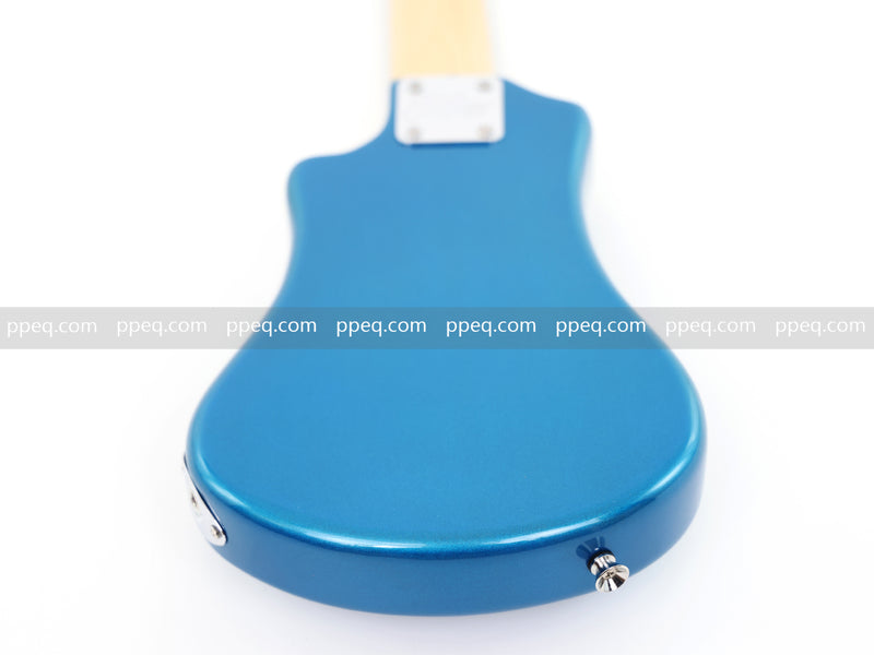 6-String Portable Short-Scale Electric Guitar with Metallic Finish (YMZ-263)