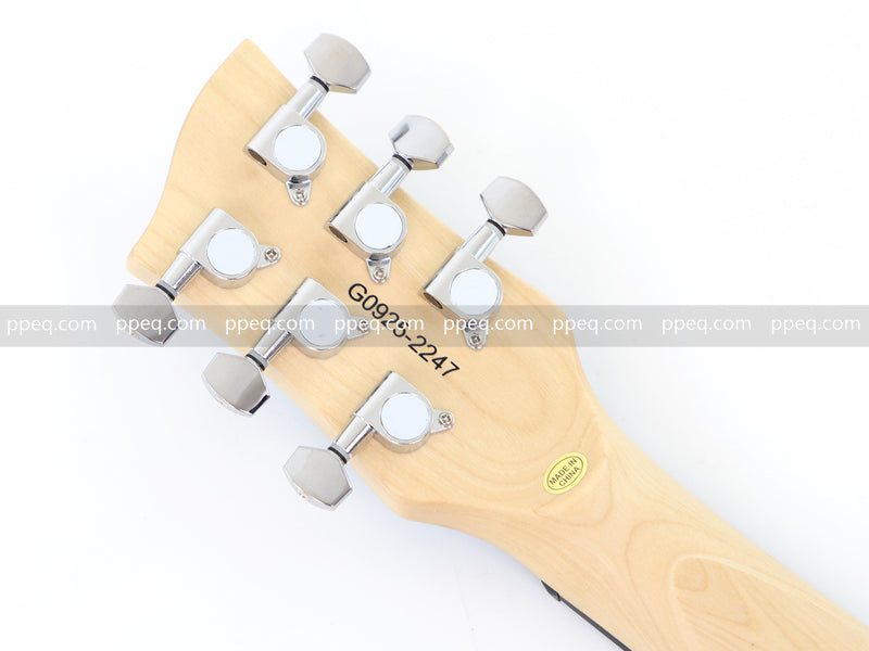 6-String Portable Short-Scale Electric Guitar with Metallic Finish (YMZ-263)