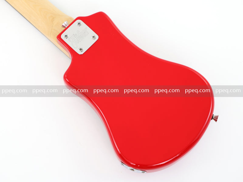 6-String Portable Short-Scale Electric Guitar with Red Glossy Finish (YMZ-264)