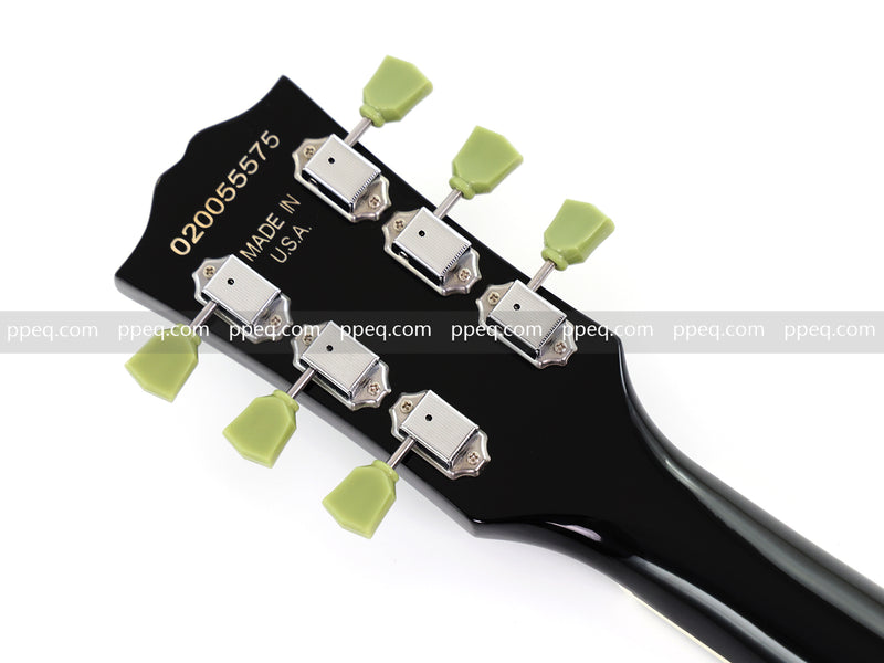 6-String SG-Style Electric Guitar with Gloss Black Finish (LYM-490-B, B Level)