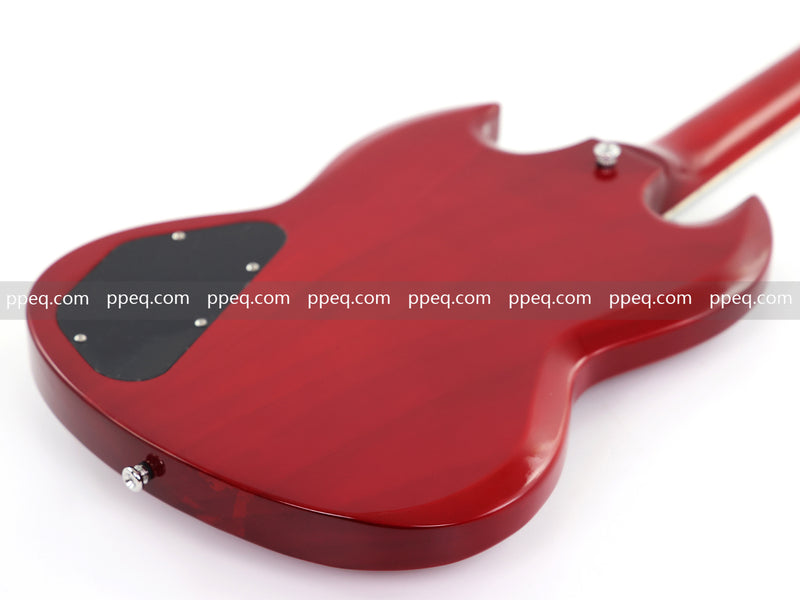 6-String SG-Style Electric Guitar with Gloss Cherry Red Finish (LYM-206)