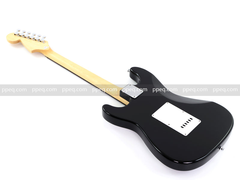 6-String ST-Style Electric Guitar with Gloss Black Finish (HY-2561)