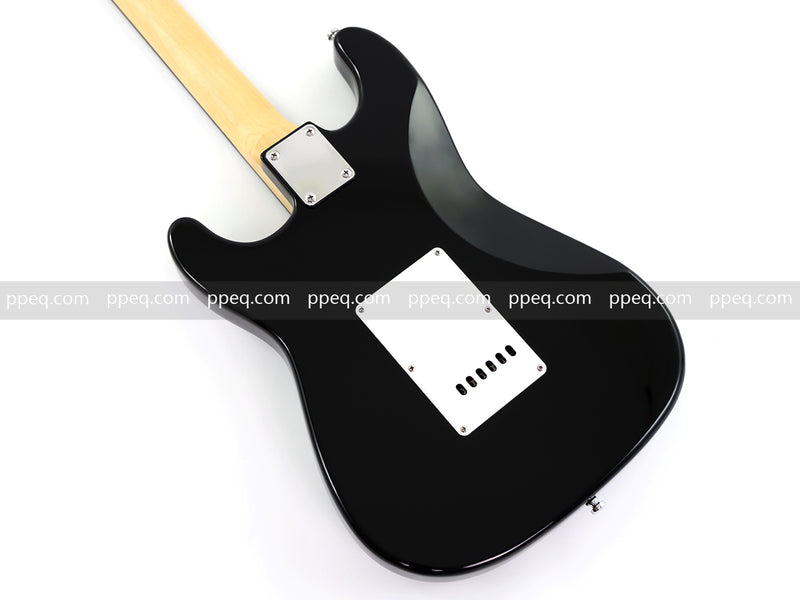 6-String ST-Style Electric Guitar with Gloss Black Finish (HY-2561)