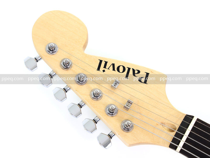 6-String ST-Style Electric Guitar with Gloss Black Finish (HY-2561)