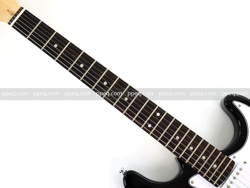 6-String ST-Style Electric Guitar with Gloss Black Finish (HY-2561)