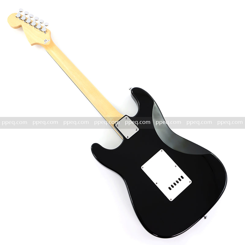 6-String ST-Style Electric Guitar with Gloss Black Finish (HY-2561)