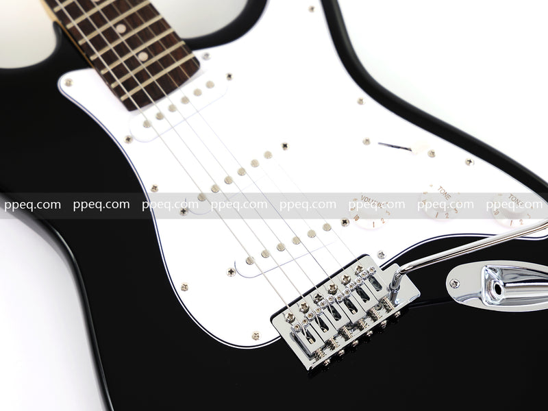6-String ST-Style Electric Guitar with Gloss Black Finish (HY-2561)