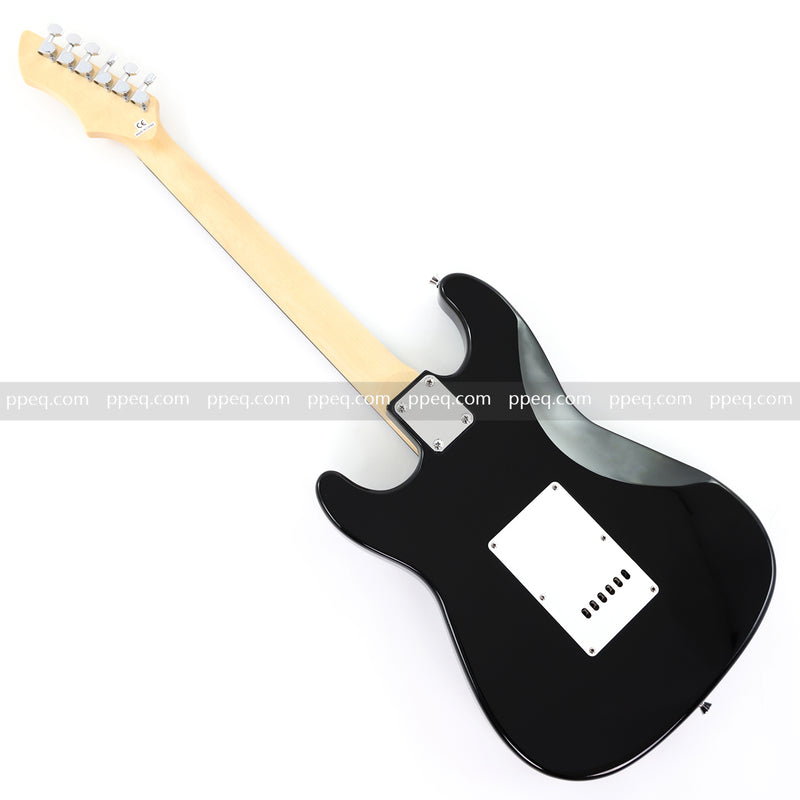 Pre-Sale 6-String ST-Style Electric Guitar with Gloss Black Finish (PHY-161F, Pre-Sale, Free & Fast Shipping, Tariff-free)