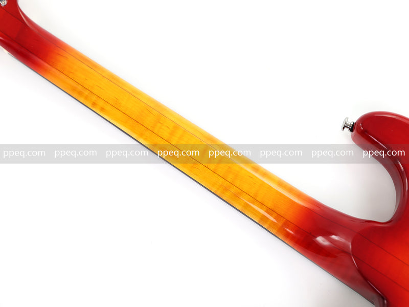 6-String ST-Style Neck-Through Electric Guitar with Gloss Cherry Sunburst Finish (11759, Limited Edition)