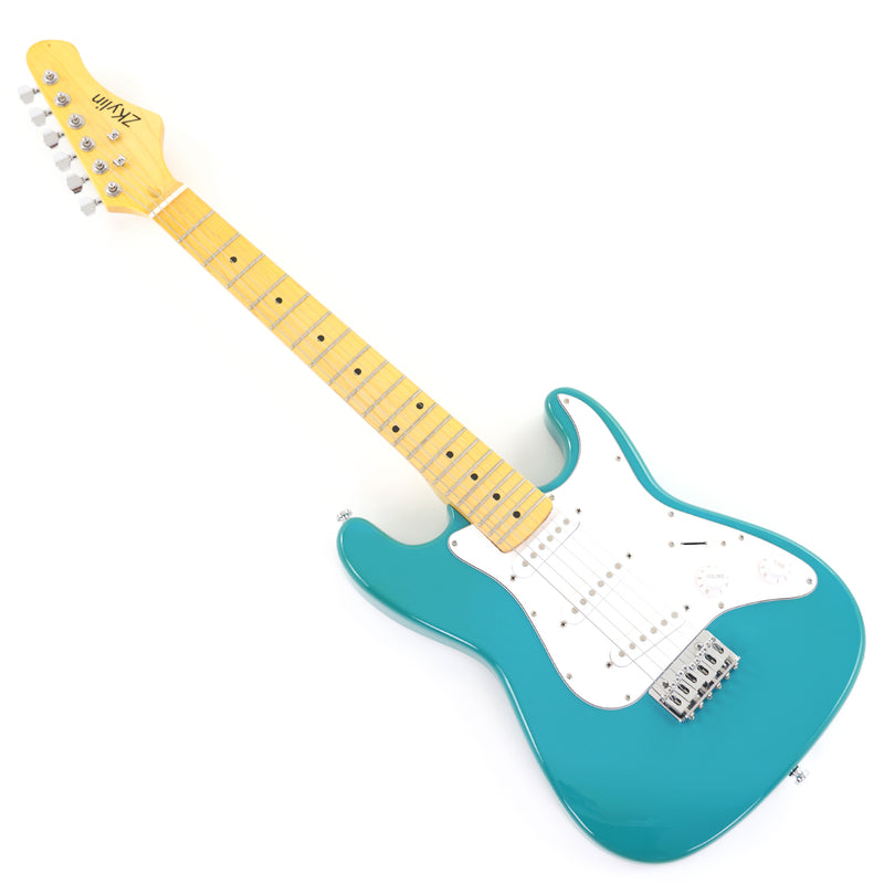 6-String ST-Style Electric Guitar with Gloss Turquoise Finish (HY-2557)