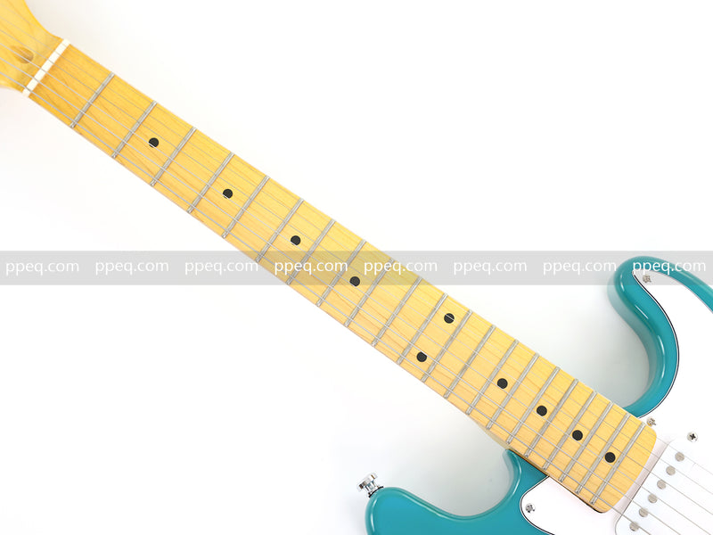 6-String ST-Style Electric Guitar with Gloss Turquoise Finish (HY-2557)