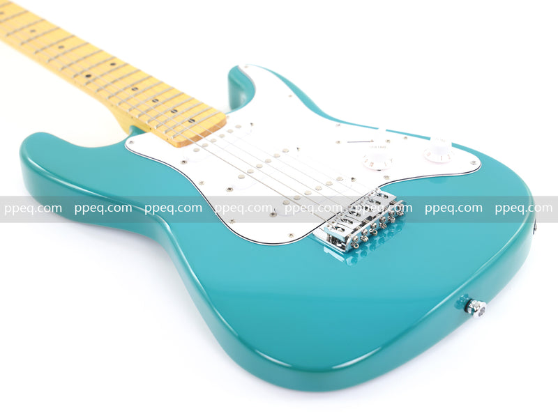 6-String ST-Style Electric Guitar with Gloss Turquoise Finish (HY-2557)
