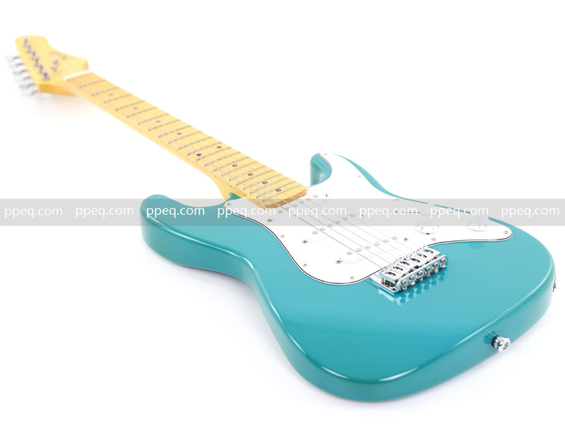 6-String ST-Style Electric Guitar with Gloss Turquoise Finish (HY-2557)