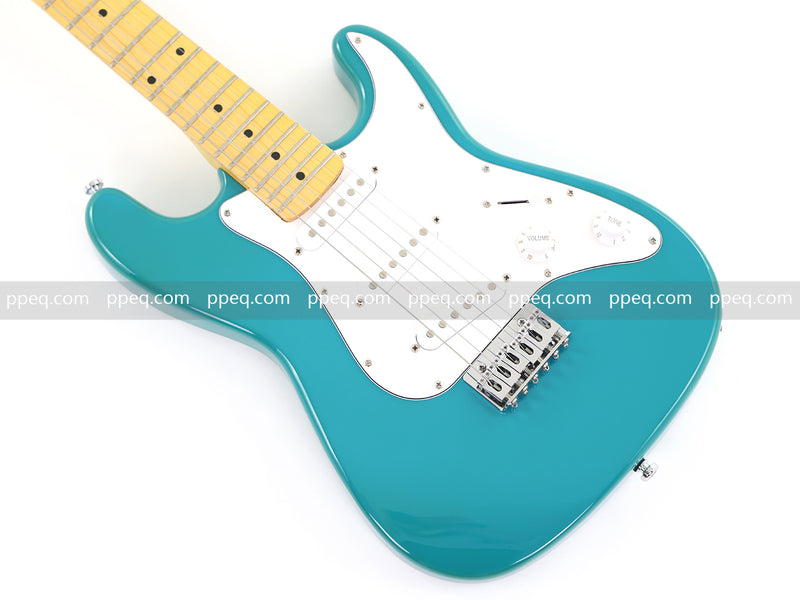 6-String ST-Style Electric Guitar with Gloss Turquoise Finish (HY-2557)