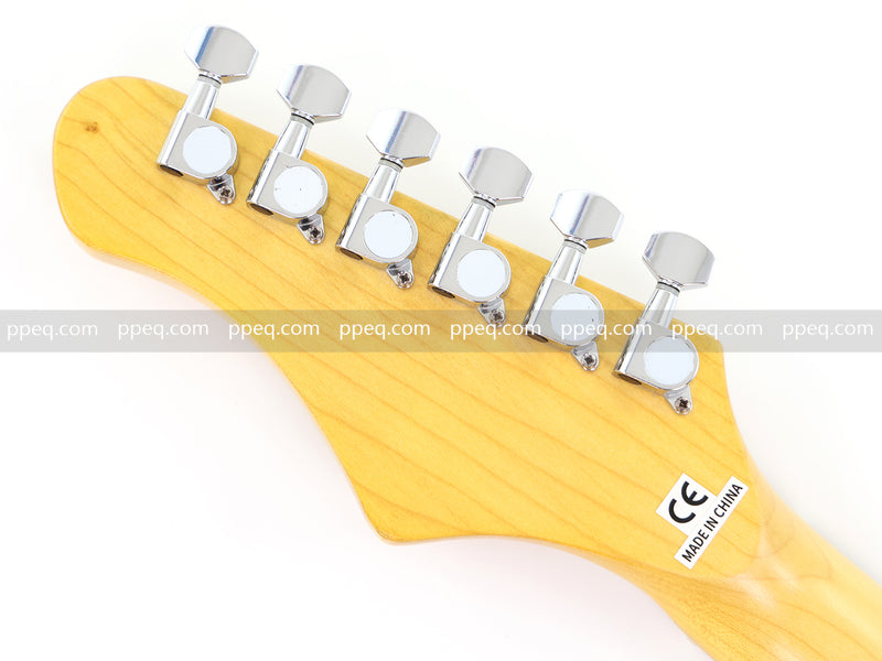 6-String ST-Style Electric Guitar with Gloss Turquoise Finish (HY-2557)