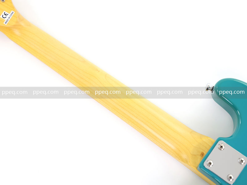 6-String ST-Style Electric Guitar with Gloss Turquoise Finish (HY-2557)