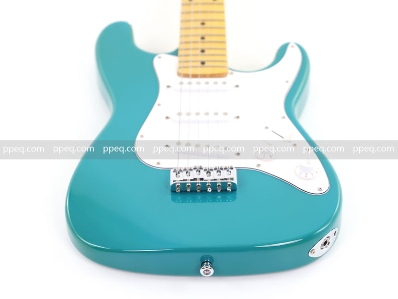 6-String ST-Style Electric Guitar with Gloss Turquoise Finish (HY-2557)