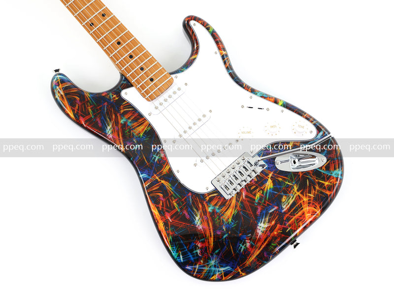 6-String ST-Style PC Body Electric Guitar with Gloss Hydrographic Graphic Finish (XST-304)