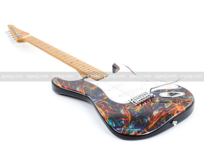6-String ST-Style PC Body Electric Guitar with Gloss Hydrographic Graphic Finish (XST-304)