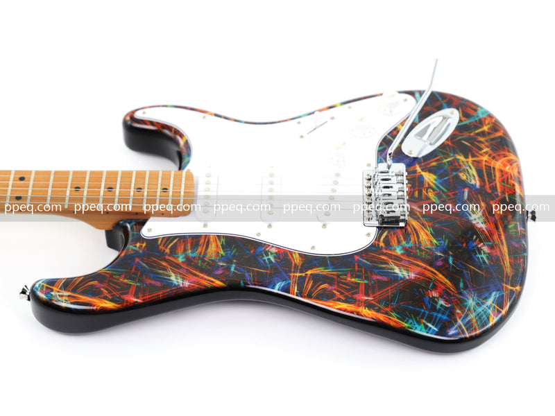 6-String ST-Style PC Body Electric Guitar with Gloss Hydrographic Graphic Finish (XST-304)