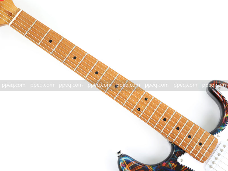6-String ST-Style PC Body Electric Guitar with Gloss Hydrographic Graphic Finish (XST-304)