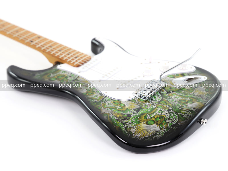 6-String ST-Style PC Body Electric Guitar with Gloss Mesmerizing Green Finish (XST-301)