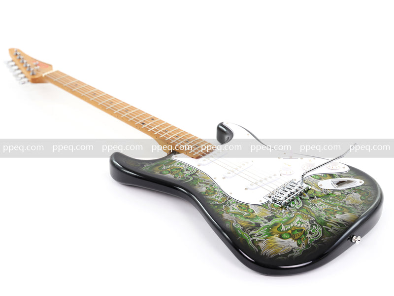 6-String ST-Style PC Body Electric Guitar with Gloss Mesmerizing Green Finish (XST-301)