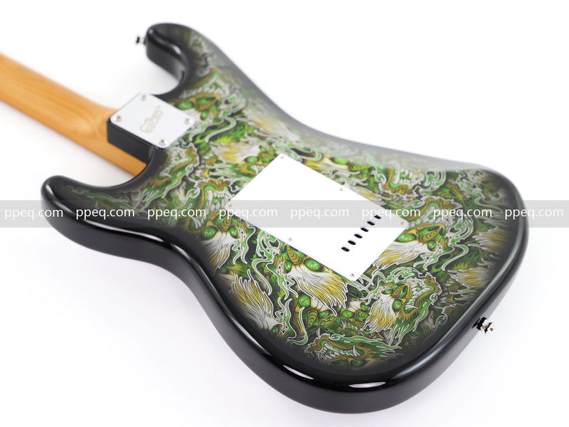 6-String ST-Style PC Body Electric Guitar with Gloss Mesmerizing Green Finish (XST-301)