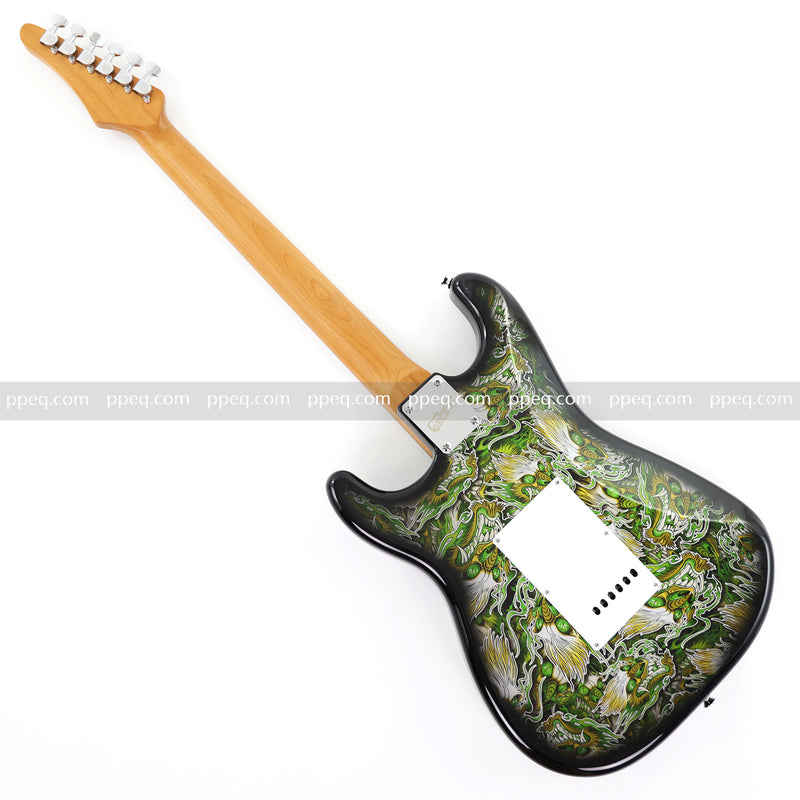 6-String ST-Style PC Body Electric Guitar with Gloss Mesmerizing Green Finish (XST-301)