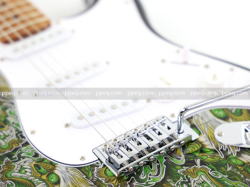 6-String ST-Style PC Body Electric Guitar with Gloss Mesmerizing Green Finish (XST-301)