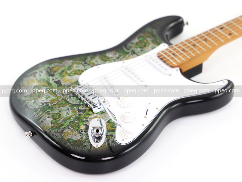 6-String ST-Style PC Body Electric Guitar with Gloss Mesmerizing Green Finish (XST-301)