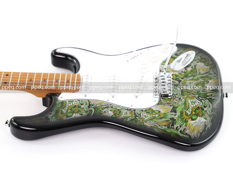 6-String ST-Style PC Body Electric Guitar with Gloss Mesmerizing Green Finish (XST-301)