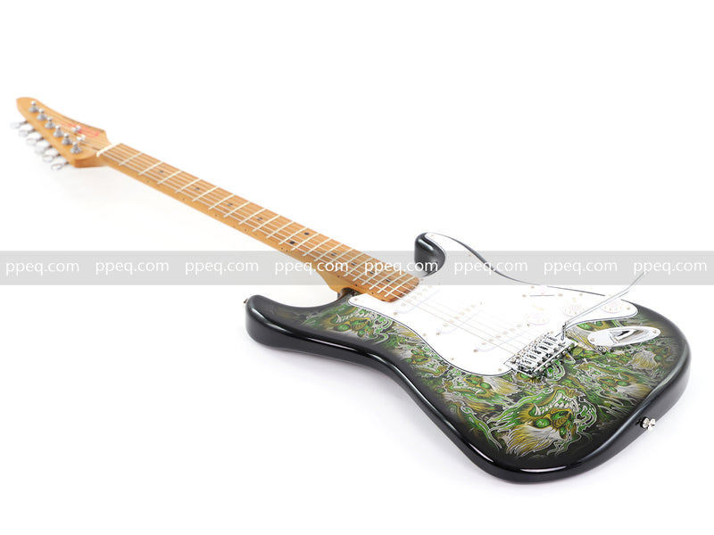 6-String ST-Style PC Body Electric Guitar with Gloss Mesmerizing Green Finish (XST-301)