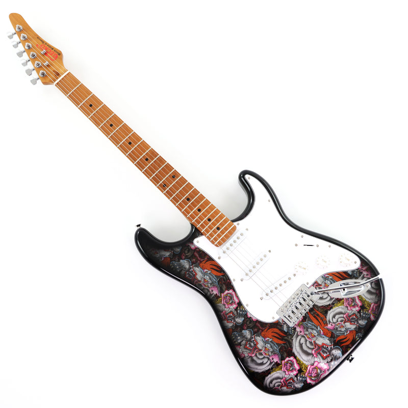 6-String ST-Style PC Body Electric Guitar with Gloss Mesmerizing Loong Finish (XST-302)