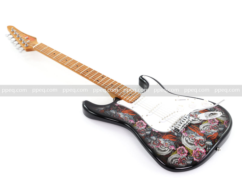 6-String ST-Style PC Body Electric Guitar with Gloss Mesmerizing Loong Finish (XST-302)