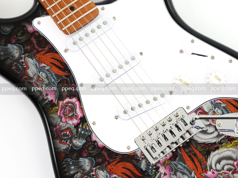 6-String ST-Style PC Body Electric Guitar with Gloss Mesmerizing Loong Finish (XST-302)