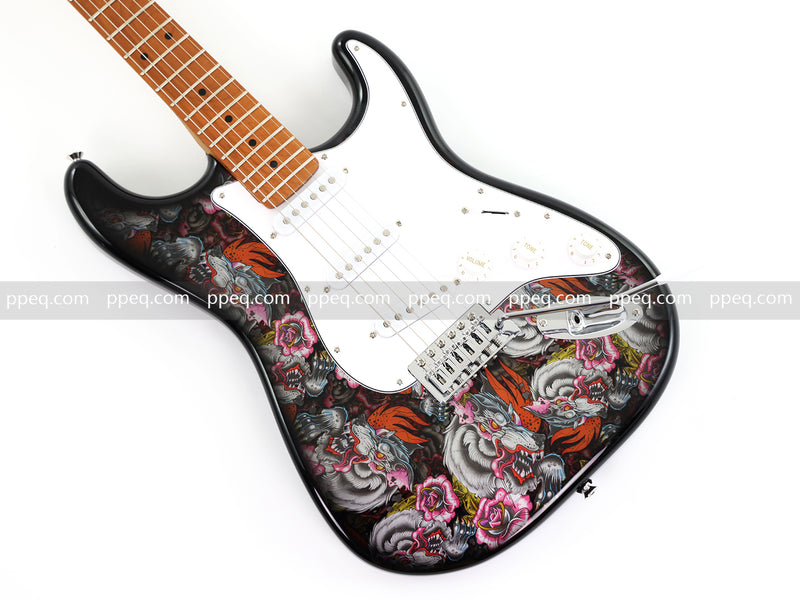 6-String ST-Style PC Body Electric Guitar with Gloss Mesmerizing Loong Finish (XST-302)