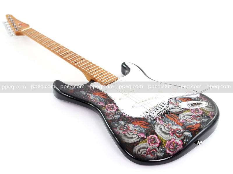 6-String ST-Style PC Body Electric Guitar with Gloss Mesmerizing Loong Finish (XST-302)