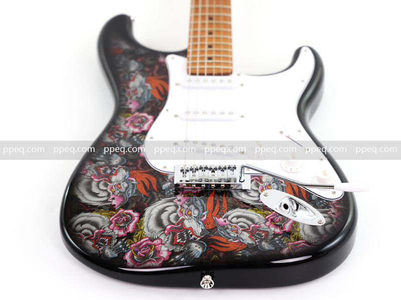 6-String ST-Style PC Body Electric Guitar with Gloss Mesmerizing Loong Finish (XST-302)