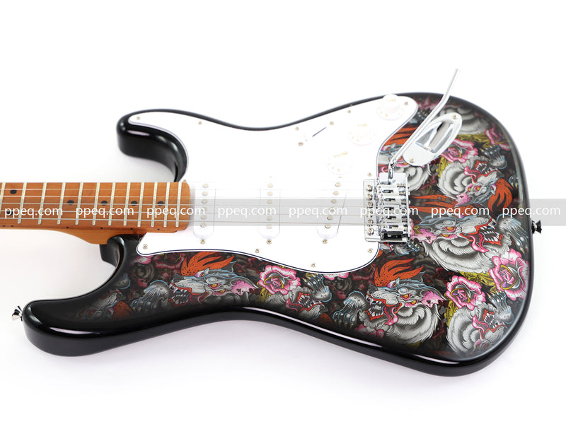 6-String ST-Style PC Body Electric Guitar with Gloss Mesmerizing Loong Finish (XST-302)