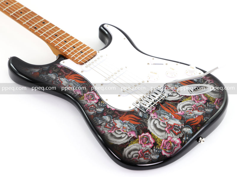 6-String ST-Style PC Body Electric Guitar with Gloss Mesmerizing Loong Finish (XST-302)