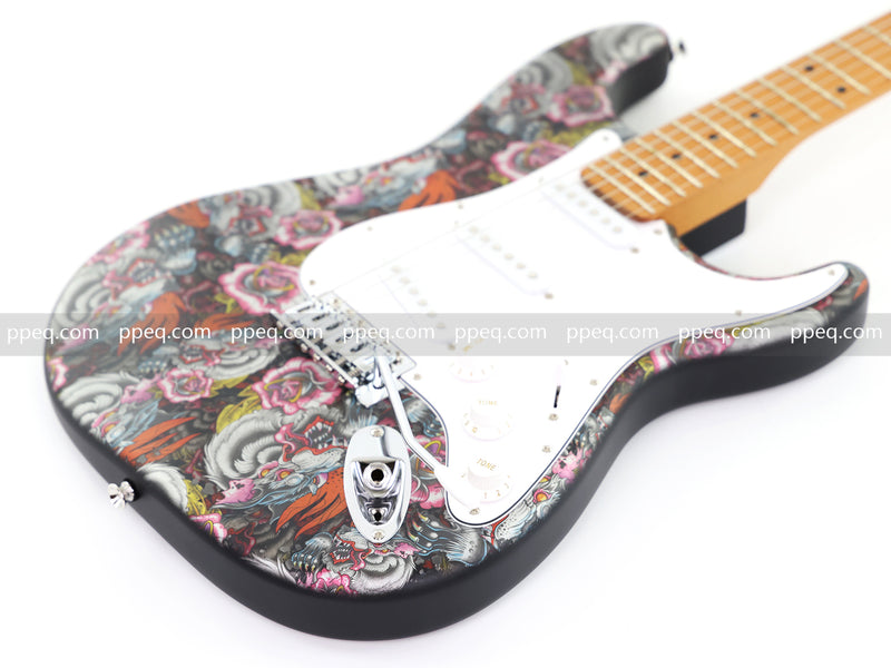 6-String ST-Style PC Body Electric Guitar with Matte Mesmerizing Loong Finish (XST-305)