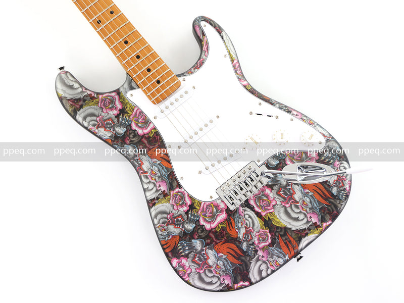 6-String ST-Style PC Body Electric Guitar with Matte Mesmerizing Loong Finish (XST-305)