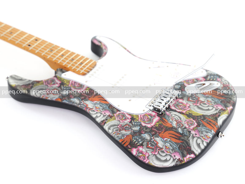 6-String ST-Style PC Body Electric Guitar with Matte Mesmerizing Loong Finish (XST-305)