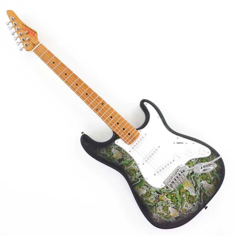 6-String ST-Style PC Body Electric Guitar with Matte Mesmerizing Loong Finish (XST-306)