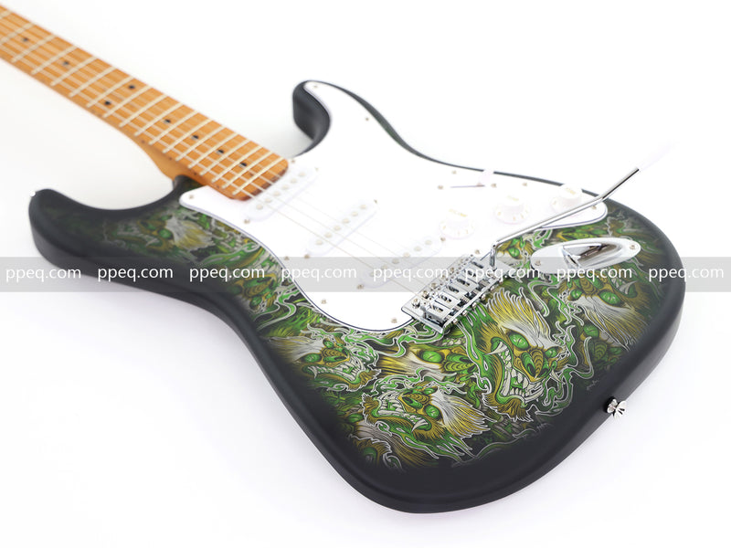6-String ST-Style PC Body Electric Guitar with Matte Mesmerizing Loong Finish (XST-306)