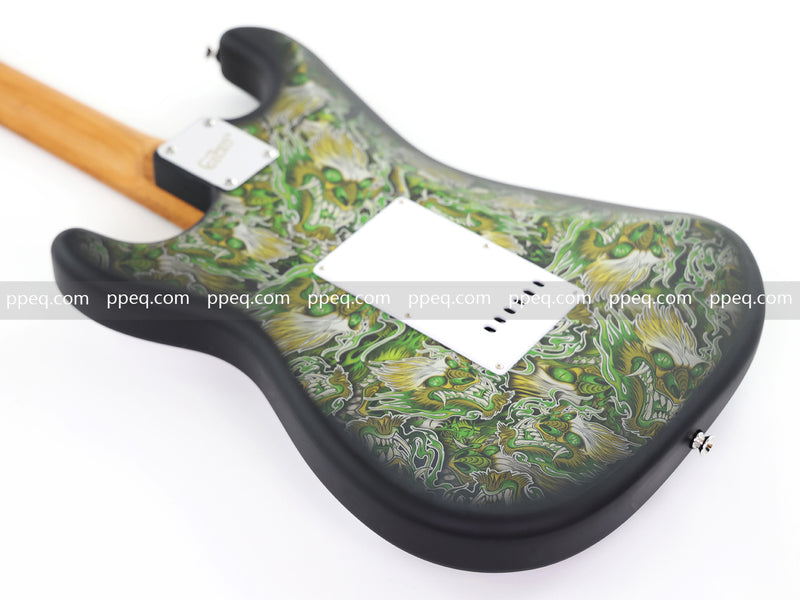 6-String ST-Style PC Body Electric Guitar with Matte Mesmerizing Loong Finish (XST-306)
